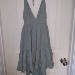 Windsor mini dress, Large, Sage
